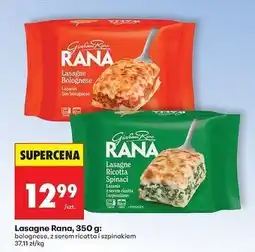 Biedronka Lasagne bolognese Giovanni Rana oferta