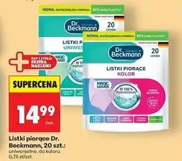 Biedronka Listki piorące magic leaves uniwersalne Dr. Beckmann oferta