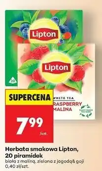 Biedronka Herbata jazzy goji blueberry Lipton Green Tea oferta