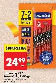 Biedronka Kabanosy wieprzowe Tarczyński Exclusive oferta
