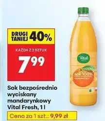 Biedronka Sok mandarynkowy Vital Fresh oferta