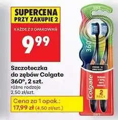 Biedronka Szczoteczka do zębów fresh 'n protect soft Colgate 360 oferta