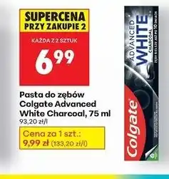 Biedronka Pasta do zębów charcoal Colgate Advanced White oferta