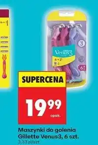 Biedronka Maszynki do golenia mix kolor Gillette Venus 3 oferta
