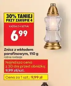 Biedronka Znicz szklany 110 g oferta