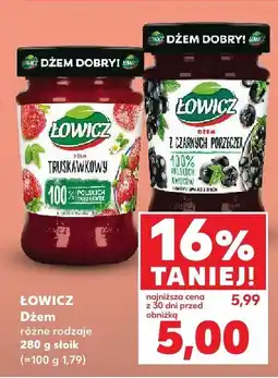 Kaufland Dżem owocowy różne rodzaje Łowicz oferta