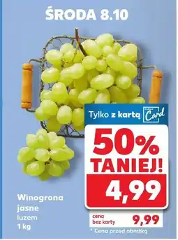 Kaufland Winogrona jasne Kaufland oferta