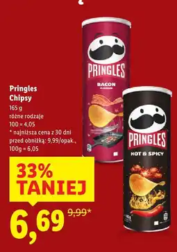 Lidl Chipsy Pringles bekonowe oferta