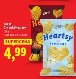 Lidl Chrupki Heartsy texas grill Łapsy oferta
