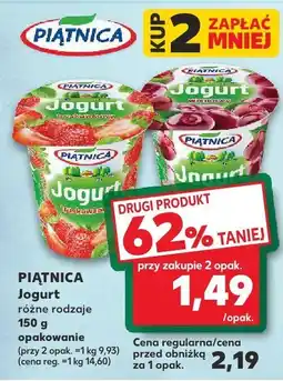 Kaufland Jogurt owocowy różne rodzaje Piątnica oferta