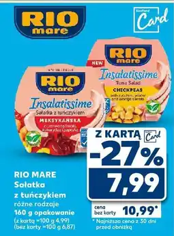 Kaufland Sałatka z tuńczykiem różne rodzaje RIO MARE oferta