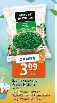 E.Leclerc Szpinak siekany Proste Historie 450g oferta