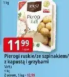 E.Leclerc Pierogi ruskie/ze szpinakiem/z kapustą i grzybami Virtu 1kg oferta