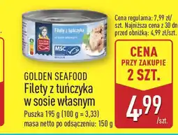 ALDI Golden seafood filety z tuńczyka w sosie własnym oferta
