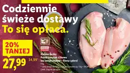 Lidl Filety z piersi kurczaka 1kg Zielone Fermy oferta