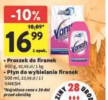 Intermarche Proszek pranie firanek Vanish oferta