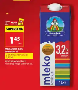 Biedronka Mleko UHT Łowickie 3,2% Łowicz oferta