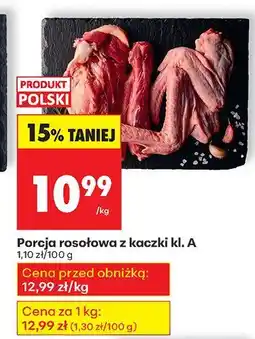 Biedronka Porcja rosołowa z kaczki kl. A Biedronka oferta