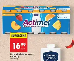 Biedronka Napój jogurtowy Actimel wieloowocowy 12x100g Danone oferta