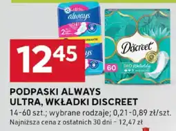 Stokrotka Optima Podpaski always ultra, wkładki discreet oferta