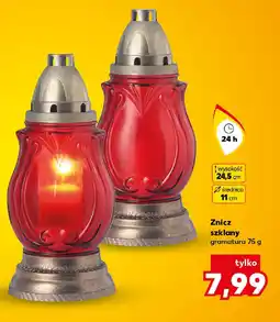 Kaufland Znicz szklany oferta
