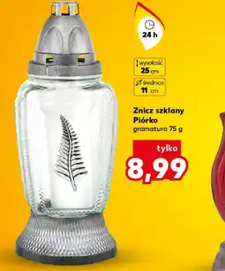 Kaufland Znicz szklany Piórko oferta