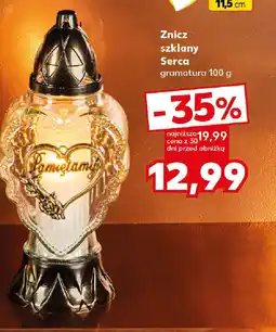 Kaufland Znicz szklany Serca oferta