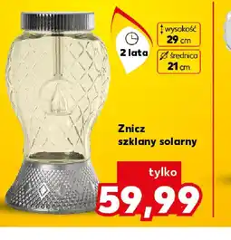 Kaufland Znicz szklany solarny oferta