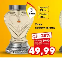 Kaufland Znicz szklany solarny oferta