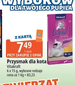 E.Leclerc Karma dla kota kurczak Vitakraft Liquid Snack oferta