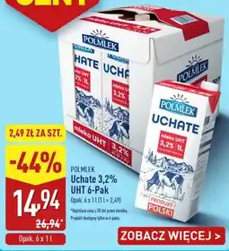 ALDI Mleko UHT 3,2%, 6-Pak Polmlek oferta