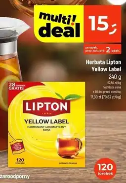 Dealz Herbata Lipton Yellow Label Tea oferta