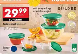 Biedronka Zestaw misek szklanych oferta