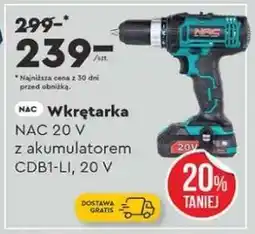 Biedronka Wkrętarka NAC 20 V z akumulatorem CDB1-LI, 20 V oferta