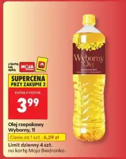 Biedronka Olej rzepakowy Wyborny, 1l oferta
