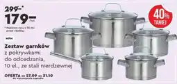 Biedronka Zestaw garnków oferta