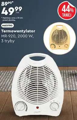 Biedronka Termowentylator Maestro oferta