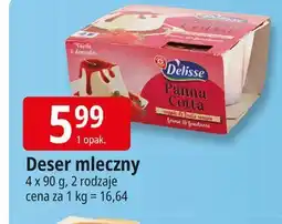 E.Leclerc Panna cotta czerwone owoce Wiodąca Marka Delisse oferta