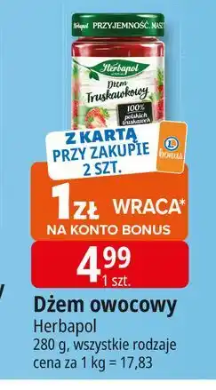 E.Leclerc Dżem truskawkowy Herbapol oferta