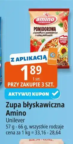 E.Leclerc Zupa pomidorowa z kawałkami pomidorów i natką pietruszki Amino oferta