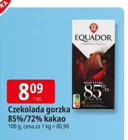 E.Leclerc Czekolada 85 % cacao Wiodąca Marka Equador oferta