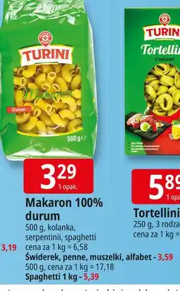 E.Leclerc Makaron spaghetti Wiodąca Marka Turini oferta