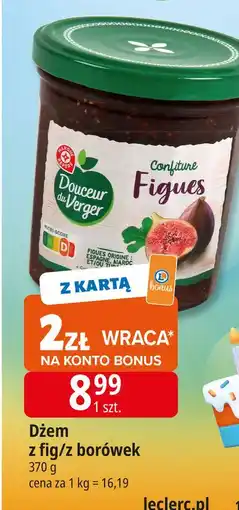 E.Leclerc Dżem z borówek Wiodąca Marka Douceur Du Verger oferta