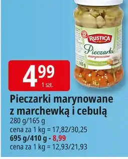 E.Leclerc Pieczarki marynowane z marchewką i cebulą Wiodąca Marka Rustica oferta