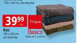 E.Leclerc Koc 180 x 220 cm Tissaia oferta