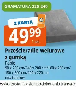 E.Leclerc Prześcieradło z gumką jersey 200 x 220 cm Pablo oferta