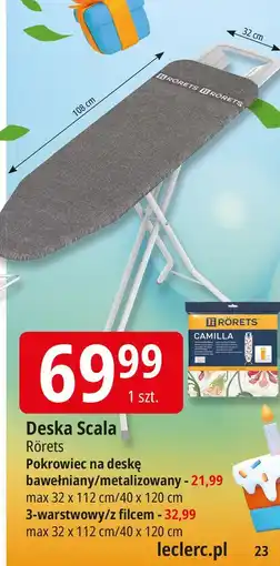 E.Leclerc Pokrowiec na deskę do prasowania z filcem 40 x 120 cm Rorets oferta