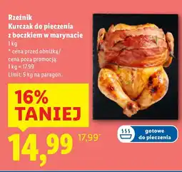 Lidl Kurczak do pieczenia z boczkiem w marynacie 1 kg Rzeźnik oferta