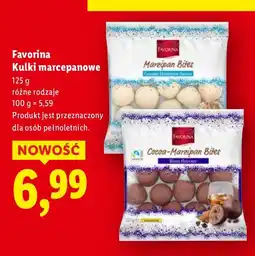 Lidl Kulki marcepanowe różne rodzaje Favorina oferta