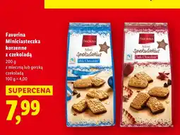 Lidl Miniciastka korzenne z czekoladą mleczną Favorina oferta